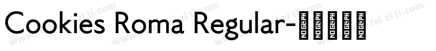 Cookies Roma Regular字体转换